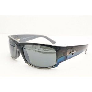 Maui Jim World Cup MJ 266-03F Wrap Black Polarized Sunglasses Gray Lenses 64mm